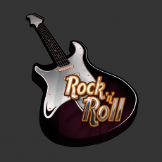 Wandbild Rock`n Roll Gitarre